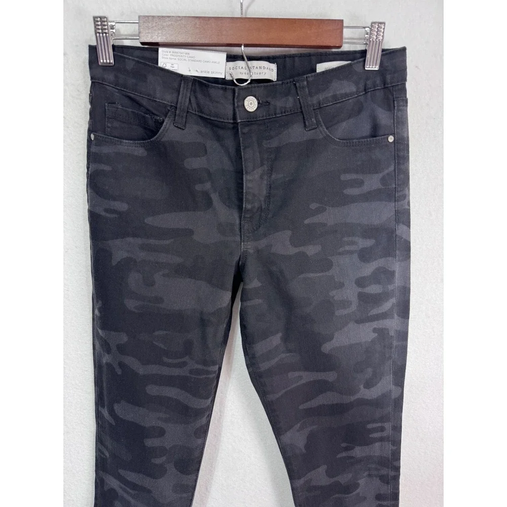 Social Standard by Sanctuary 4 Prosperity Camo Ankle Skinny Mid-Rise‎ Jeans New